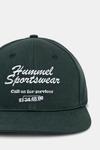 Хлопковая бейсболка Hummel, зеленый - фото 2