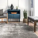 Ковер Loni Solid Shag Area Rug nuLOOM, 183 см, темно-синий - фото 43