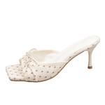 Сандалии с одним ремешком женские Aimilian, White - фото