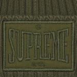 Шапка-бини Supreme Overdyed Patch, цвет Оливковый - фото 3
