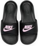 Сандалии Nike Women's Victori One Slides, Black/Light Arctic Pink/Black - фото 2