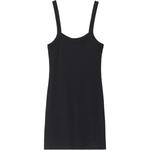 Вафельное мини-платье Alexander Wang, черный - фото