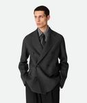 Splitable wool jacket BOTTEGA VENETA, антрацитовый меланж - фото