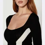 Узкая блузка Patrizia Pepe, черный - фото 3