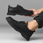 Туфли AOKANG Dress Shoes Men Low-Top Black - фото 7