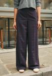 Брюки Next CHECK WIDE LEG TAILORED, Brown/Red - фото