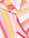 Полосатая рубашка на пуговицах Pucci Junior, розовый - фото 3