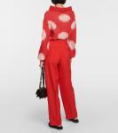 Шерстяные брюки-галифе Marni, красный - фото 3