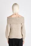 Джемпер ONLY ONLMARIE OFF SHOULDER, Weathered Melange/Light Brown - фото 3
