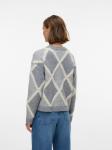 Свитер VERO MODA VMARGIE, Grey/Mottled Grey - фото 3