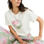 Женская футболка Oceanregular Round Hibiscus Roxy, белый - фото 4