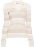 Полосатый джемпер с люрексом TWINSET, нейтральный - фото