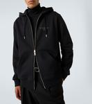 Хлопковый флисовый худи Stamp Givenchy, черный - фото 5