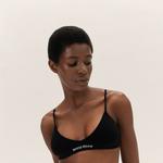 Бесшовный бюстгальтер Miu Miu, черный - фото 2