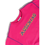 Moschino Kids платье-джемпер с вышитым логотипом, розовый - фото 3