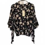 Топ с длинными рукавами и эластичным низом в мультицветном исполнении ELAN - фото