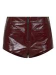 Шорты из кожи с эффектом кракелюр Self-Portrait - фото
