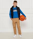 Свитер детский Guess хлопковый с полосой, синий - фото 2