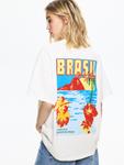 Футболка Pull&Bear Pull&Bear BRAZIL, White - фото 2