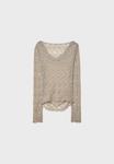 Блуза Stradivarius Blouse, Mottled Light Brown - фото 7