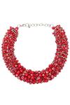 Ожерелье Harper Collar Statement - красное Eye Candy La, красный - фото