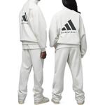 Куртка унисекс белая Adidas, белый - фото 3