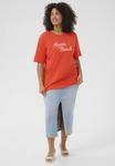 Футболка с принтом KCVIOLA Kaffe Curve, красный - фото 2