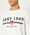 Толстовка Regular fit Gant, белый - фото 4