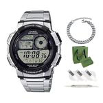 Мужские молодежные черные часы AE-1000WD-1A CASIO - фото 6