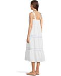 Платье Tommy Bahama Cotton Clip Sq Neck Tiered Midi, белый - фото 3