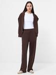Брюки Wren Slim Straight French Connection, Bitter Chocolate - фото 2