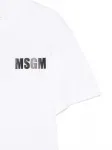 Футболка с логотипом MSGM Kids, белый - фото 3