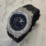 Часы Casio G-Shock Analog-Digital 2100 Series, арт. GA-2100SKE-7A, 44 мм, черный/серебристый - фото 2