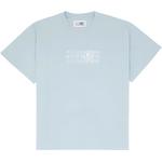 Футболка с принтом логотипа MM6 Maison Margiela, синий - фото