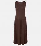 Платье миди со складками Joseph, Ebony - фото