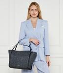 Сумка шоппер Tous Kaos mini lines с фирменным принтом, серый - фото 2