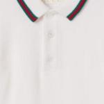 GUCCI Поло белый infant and toddler - фото 5