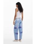 Женские джинсы Balloon Collage Desigual, Medium blue - фото 4