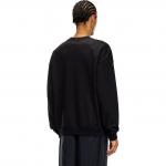 Свитшот с вырезом и овальным логотипом D DIESEL, черный - фото 5