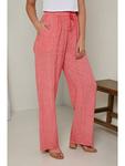Тканевые брюки Rodier Lin, коралловый - фото