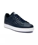 Кожаные кроссовки Ea7, темно-синий - фото