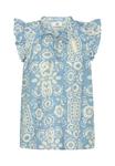 Блуза Noa Noa Blouse, Print Blue/White/Blue - фото 4