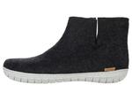 Тапочки Glerups Wool Boot Rubber Outsole, Charcoal/Grey Rubber - фото 4