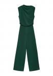 Комбинезон Mango WITH DRAPED NECKLINE, Dark Green - фото 6