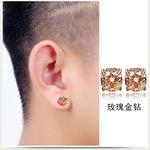 Титановые стальные серьги-гвоздики унисекс Cooraree - фото 8