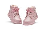 Детские кожаные ботинки для дошкольников DAVE&BELLA, розовый - фото 3