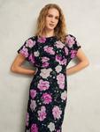 Lalena Floral A-Line макси-платье Hobbs, Midnight Multi - фото 2