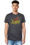 Футболка с коротким рукавом для взрослых DC Comics Flash 8 Bit Flash Gildan, черный - фото 3