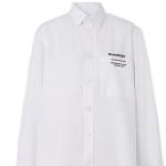 Рубашка мужская белая Burberry, белый - фото 6