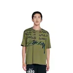 Футболка Stussy Locations Pigment Dyed, оливковый - фото 5